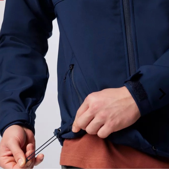 Columbia ascender, softshell, full zip men’s jacket size medium navy blue - Picture 3 of 16